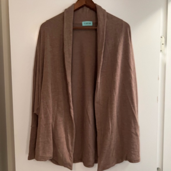 Mocha Dolman Sleeve Cardigan - Picture 1 of 2